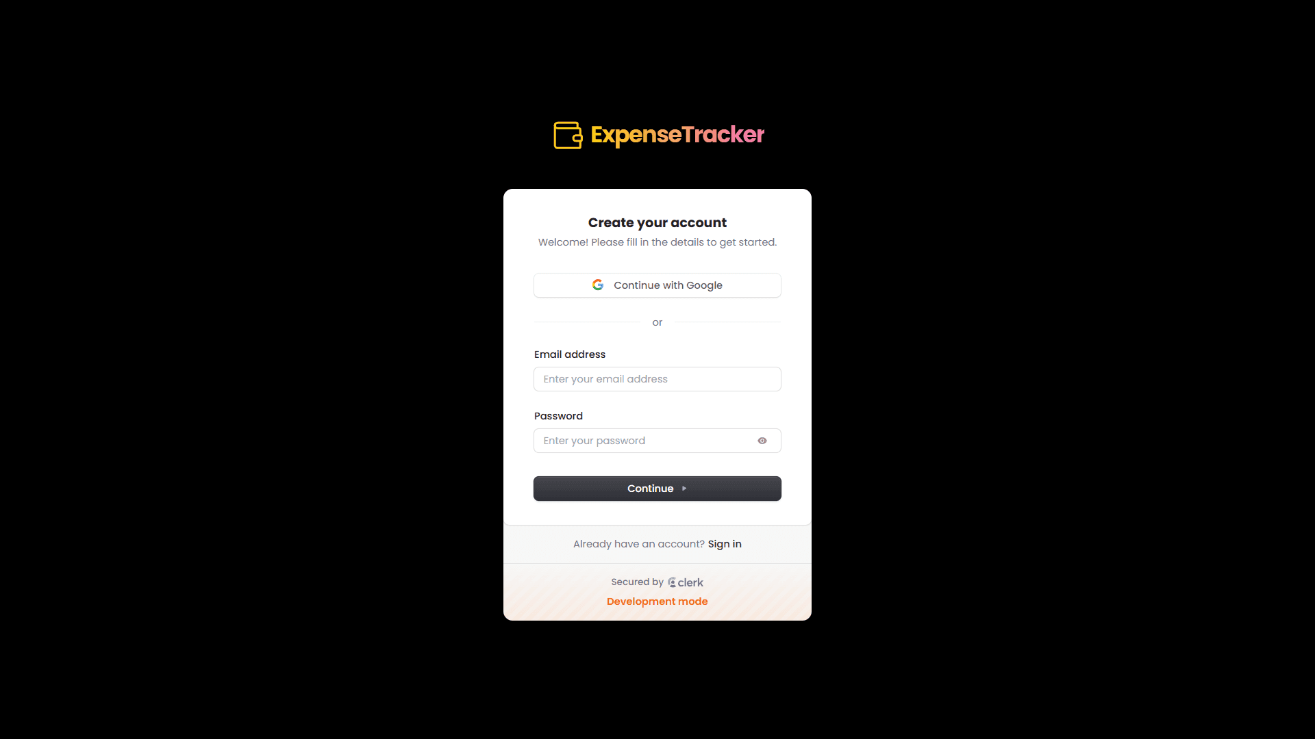 Expense Tracker screenshot 2